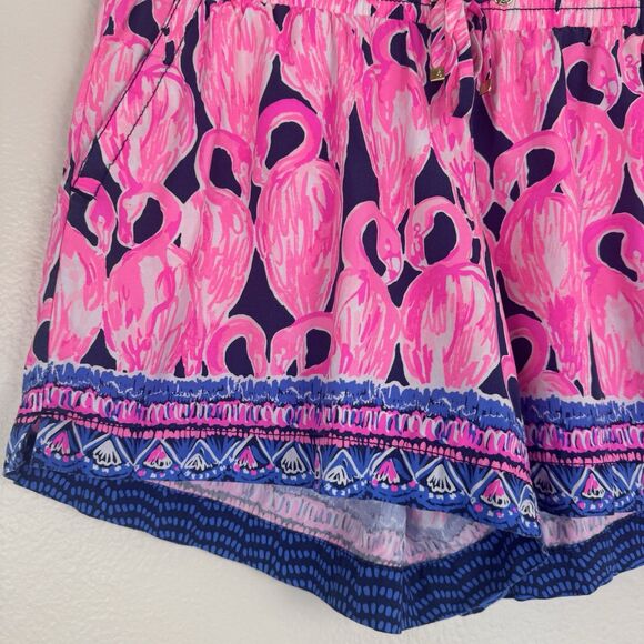 Lilly Pulitzer Flamingo Print Athletic Shorts - Picture 5 of 11